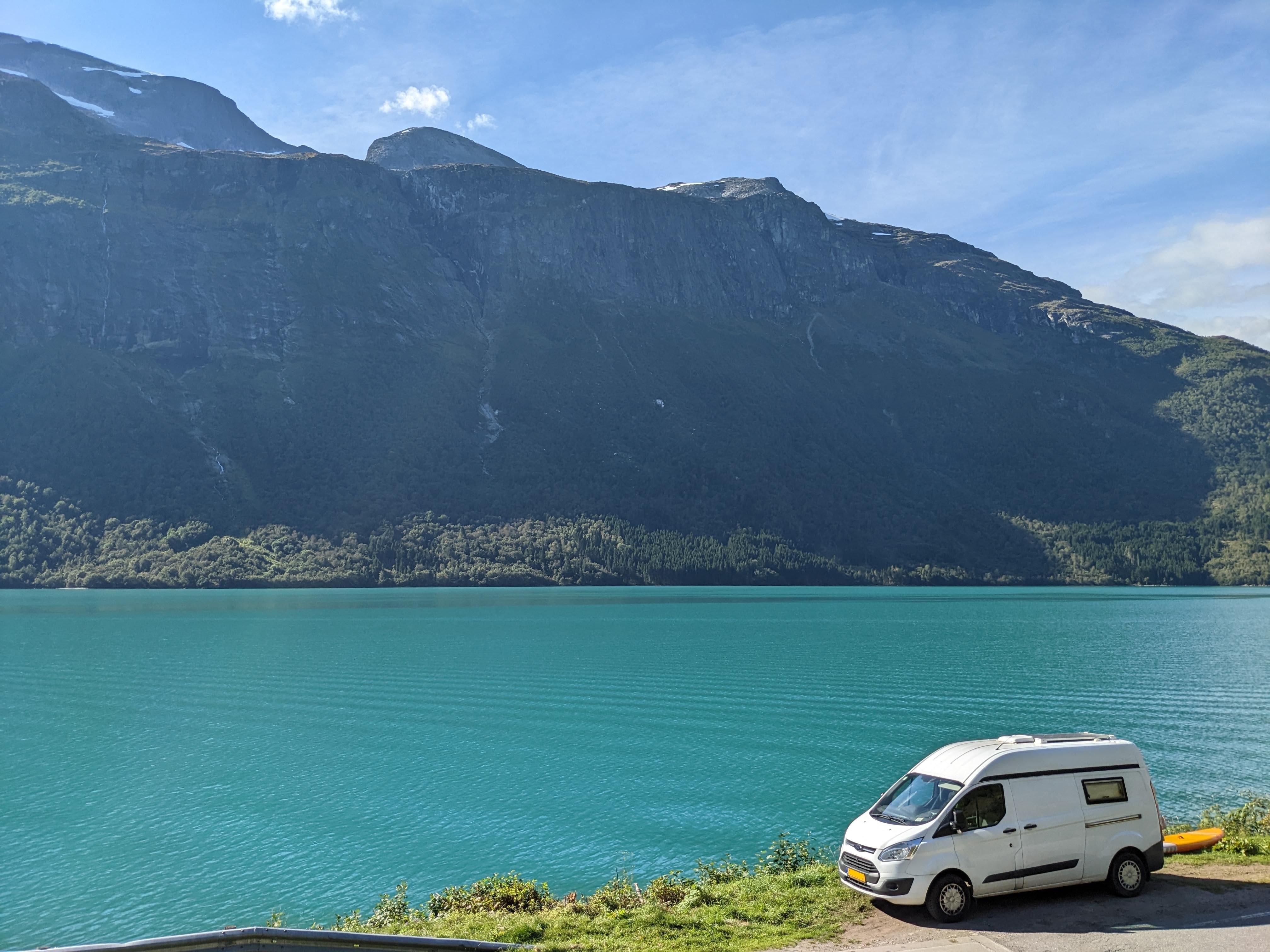 Campervan Chihli parked in nature